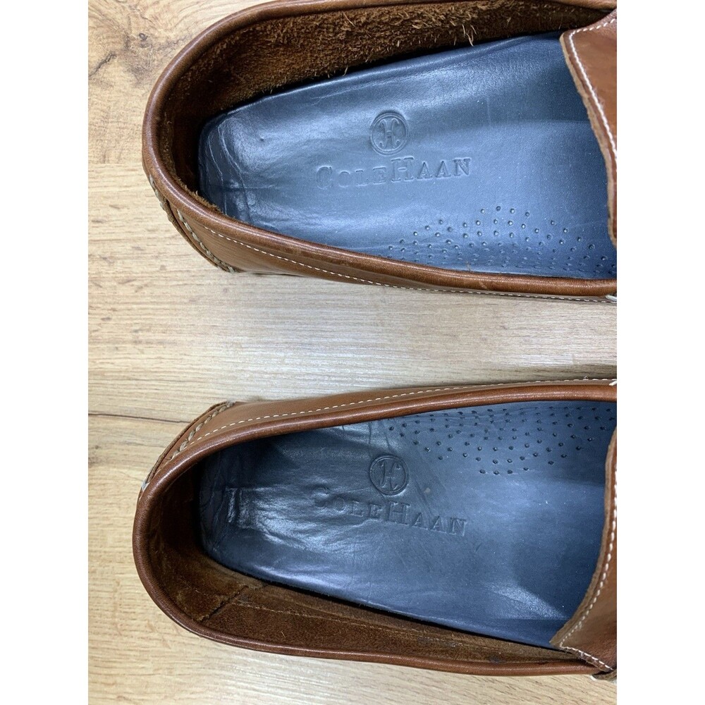 Cole Haan Men's Size 11M Brown Leather Penny Loafer Driving Moccasin Driver Shoe - Picture 12 of 13